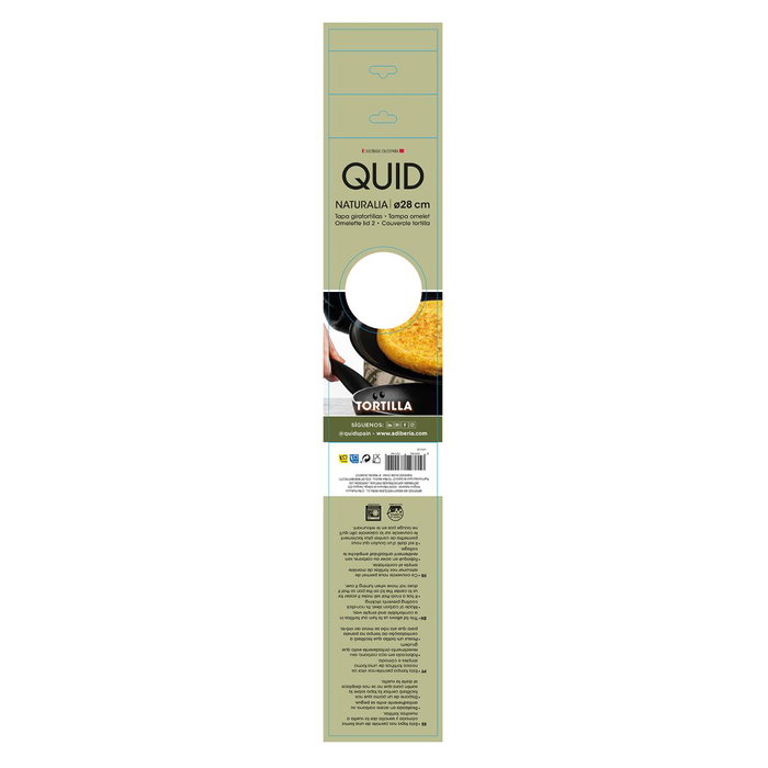 Quid Tapa Giratortilla Naturalia Acero Carbono 28 cm (12 Unidades) Quid Tapa Giratortilla Naturalia Acero Carbono 28 cm (12 Unidades)