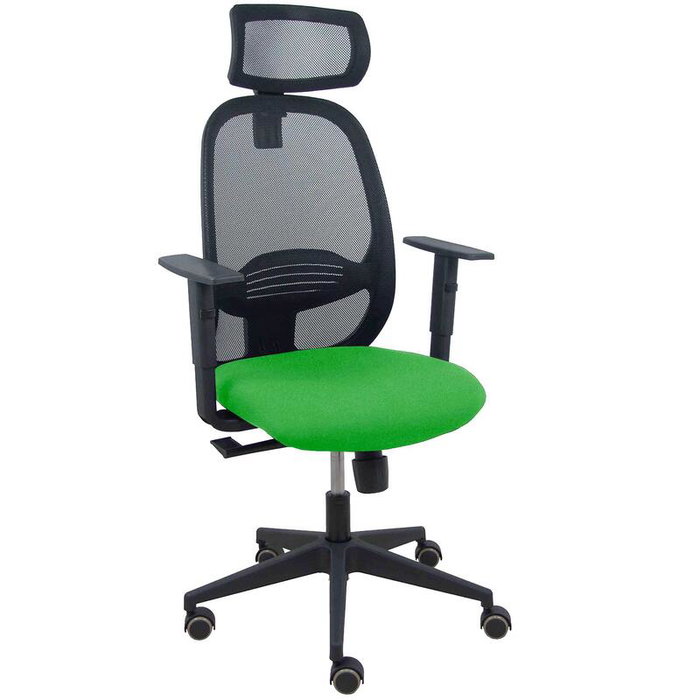 PIQUERAS Y CRESPO Silla de oficina Cilanco con mecanismo Sincro, asiento verde y respaldo negro PIQUERAS Y CRESPO Silla de oficina Cilanco con mecanismo Sincro, asiento verde y respaldo negro
