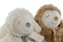 DKD Home Decor Peluche Oveja Blanco Marron Poliester 25 x 28 x 25 cm (6 Unidades)