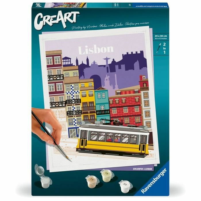 Ravensburger CreArt Serie Trend Lisboa Actividad de Pintura por Números 24x30 cm Ravensburger CreArt Serie Trend Lisboa Actividad de Pintura por Números 24x30 cm