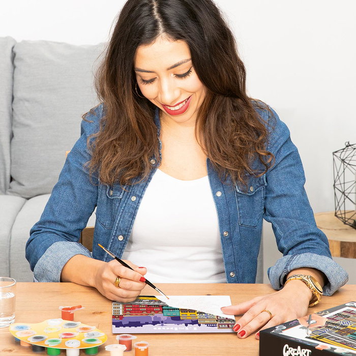 Ravensburger Creart Serie Trend C Lisboa 25522 - Lienzo con Números para Pintar, Juego de Arte para Adultos y Adolescentes (+12 Años)