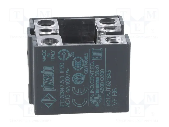 PIZZATO ELETTRICA Bloque de contacto NO + NC 10A