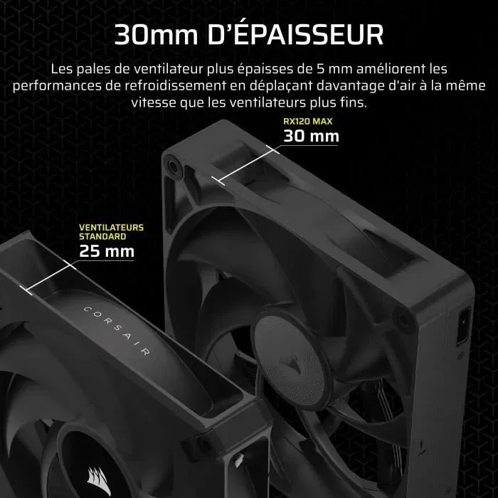 Corsair CO-9051041-WW Ventilador iCUE LINK RX120 Max de un solo ventilador para PC Corsair CO-9051041-WW Ventilador iCUE LINK RX120 Max de un solo ventilador para PC