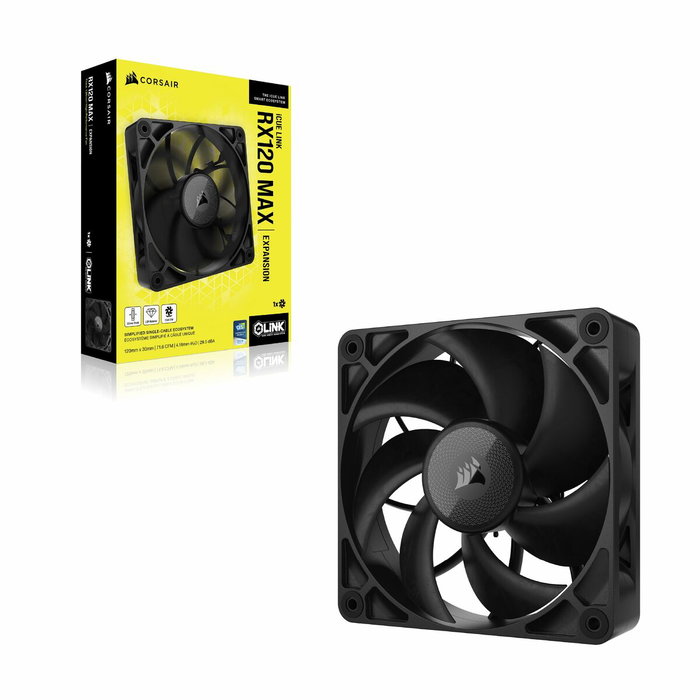 Corsair iCUE LINK RX120 Max Ventilador de Caja 120mm Negro