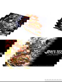 Bandai Tapete y Caja de Almacenamiento One Piece, Alfombra de Juego 30x61cm, Caja 16.5x8x11cm