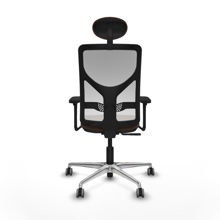 PIQUERAS Y CRESPO Silla de oficina Motilla con mecanismo Sincro, Marrón oscuro y Blanco PIQUERAS Y CRESPO Silla de oficina Motilla con mecanismo Sincro, Marrón oscuro y Blanco