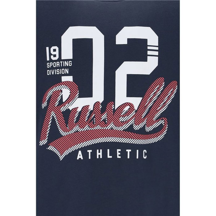 Camiseta de Manga Corta Hombre Russell Athletic A30101-OB 155 Azul oscuro (S) Camiseta de Manga Corta Hombre Russell Athletic A30101-OB 155 Azul oscuro (S)