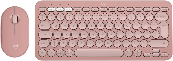 Logitech MK380 Conjunto de teclado y ratón inalámbrico rosa