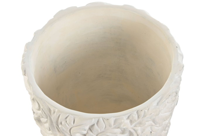 DKD Home Decor Macetero Shabby Crudo 24 x 24 x 28 cm Set de 2