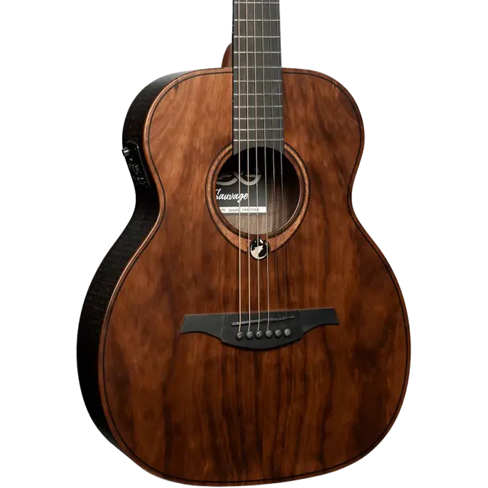 LAG Guitarra Acústica Travel A/E Electroacústica Folk Natural Satinado