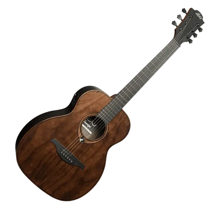 LAG Guitarra Acústica Travel A/E Electroacústica Folk Natural Satinado
