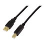 LogiLink Cable de Extensión USB 2.0 Activo A/M a B/M 10m Negro