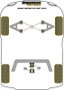 Powerflex Soporte Silentblock Trasero de la Viga para Smart Fortwo 451
