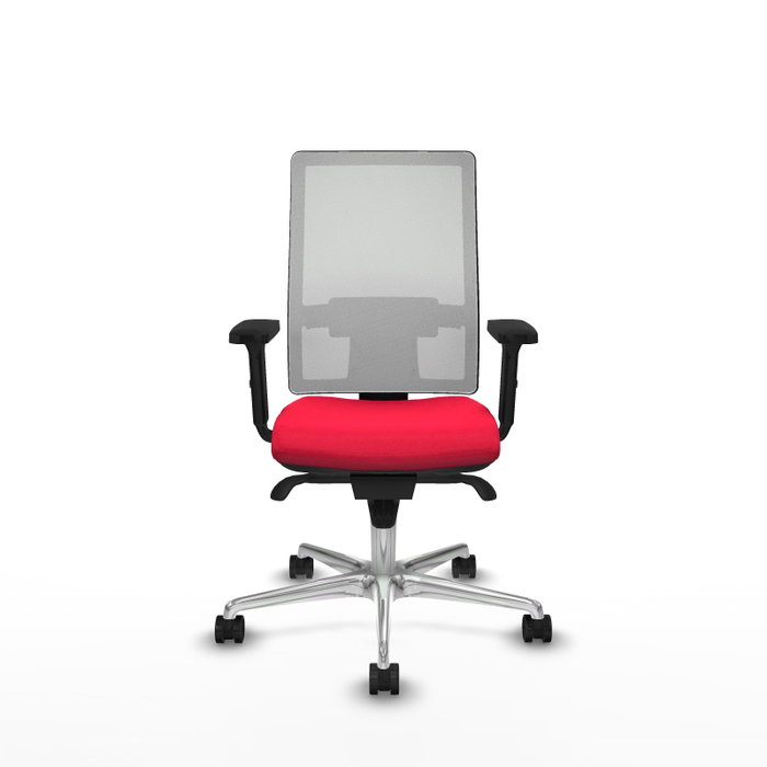 PIQUERAS Y CRESPO Silla de oficina Horna con mecanismo Sincro, Rojo y Blanco PIQUERAS Y CRESPO Silla de oficina Horna con mecanismo Sincro, Rojo y Blanco
