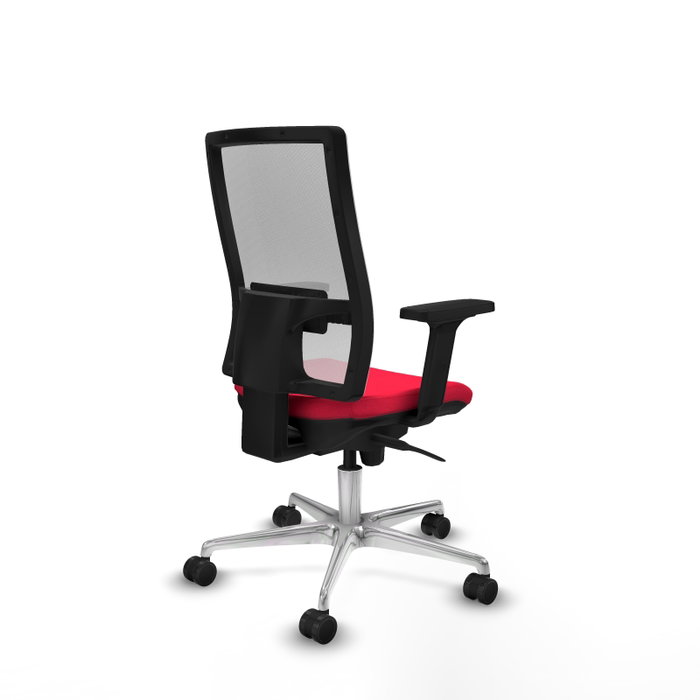 PIQUERAS Y CRESPO Silla de oficina Horna con mecanismo Sincro, Rojo y Blanco PIQUERAS Y CRESPO Silla de oficina Horna con mecanismo Sincro, Rojo y Blanco