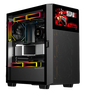 NOX Hummer NXHUMMERBIOS Caja Gaming Semitorre con Pantalla LCD 8 pulg Negro