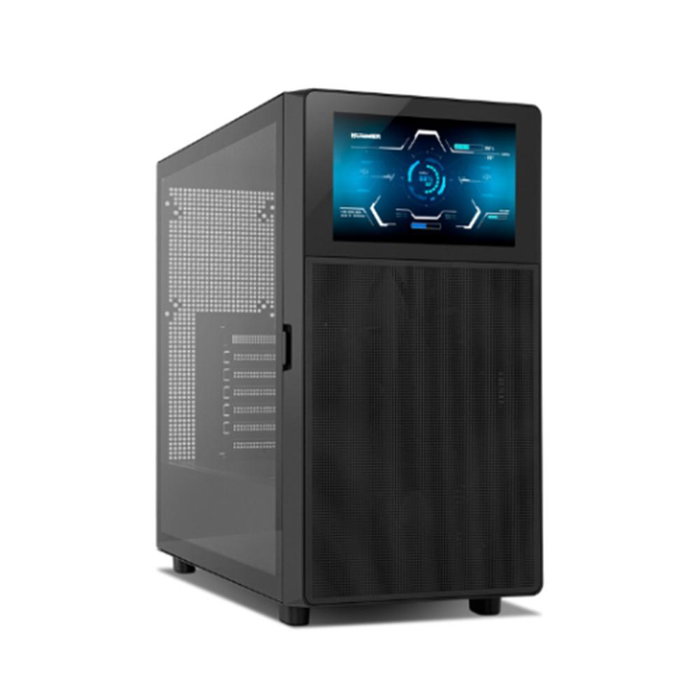NOX Hummer NXHUMMERBIOS Caja Gaming Semitorre con Pantalla LCD 8 pulg Negro