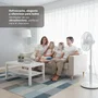Grunkel Ventilador de pie FS-14T 25W 7 aspas 35 cm 12 velocidades