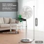 Grunkel Ventilador de pie FS-14T 25W 7 aspas 35 cm 12 velocidades