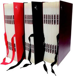 Clasificador Acordeon Mariola Geltex 4º 20 Dptos.(A-Z) Rojo