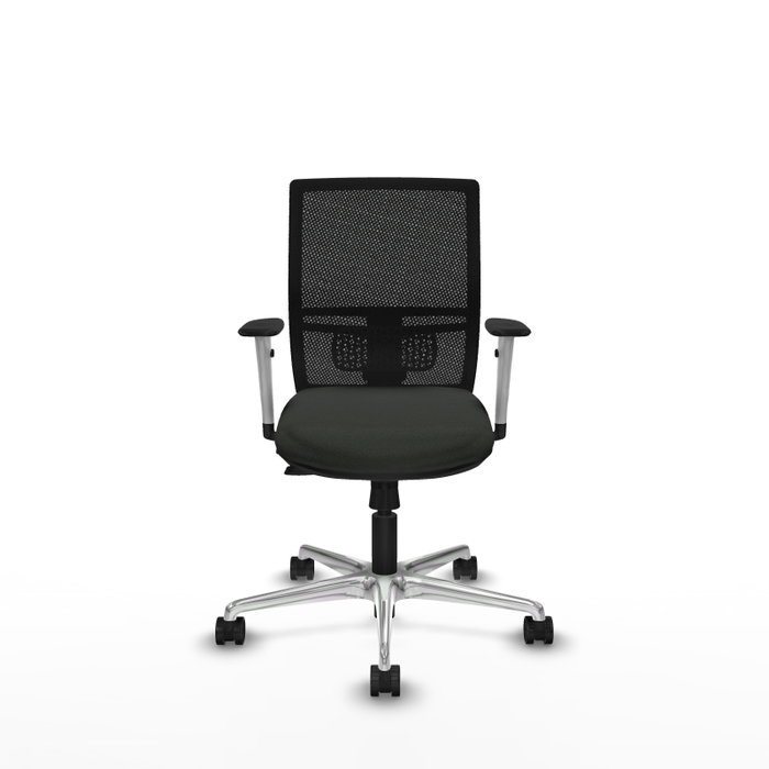 PIQUERAS Y CRESPO Silla de oficina Yunquera con mecanismo Sincro/Traslack y malla negra PIQUERAS Y CRESPO Silla de oficina Yunquera con mecanismo Sincro/Traslack y malla negra