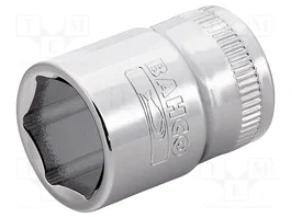 BAHCO Vaso de 6 ángulos HEX 12mm 3/8 de 25,5mm