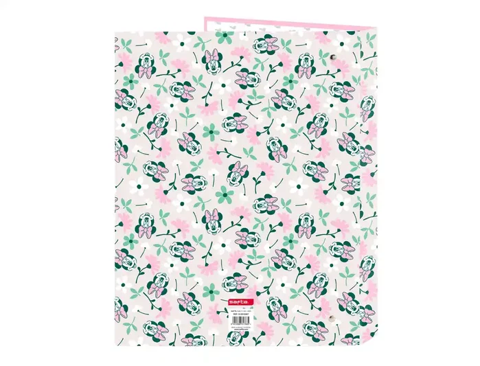 Safta Carpeta Folio Minnie Mouse Minty con 4 Anillas Mixtas