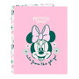 Carpeta de anillas Minnie Mouse Minty Rosa A4 26.5 x 33 x 4 cm