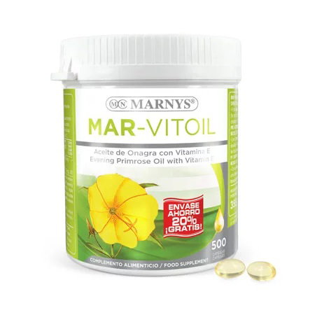 MARNYS Aceite de Onagra (Mar-Vitoil) 500mg 500 cápsulas MARNYS Aceite de Onagra (Mar-Vitoil) 500mg 500 cápsulas