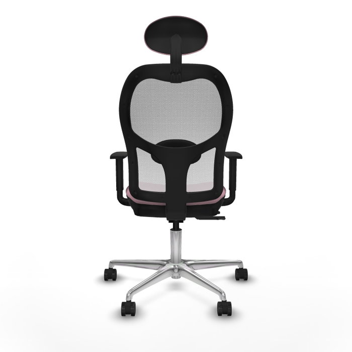 PIQUERAS Y CRESPO Silla de oficina Jorquera Rosa y Blanca con mecanismo Sincro/Traslack PIQUERAS Y CRESPO Silla de oficina Jorquera Rosa y Blanca con mecanismo Sincro/Traslack