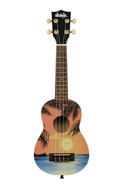 Ukelele Soprano Serie Ukadelic Graphic Top