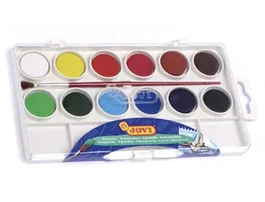 Jovi Acuarela 12 Colores con Pincel Estuche de Plástico