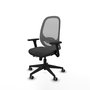 PIQUERAS Y CRESPO Silla de oficina Cilanco con mecanismo Sincro/Traslack, Gris