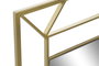 DKD Home Decor Espejo de Pared Dorado de Metal y MDF 60x80 cm