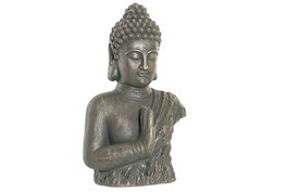 DKD Home Decor Figura de Buda Envejecido en Fibra de Vidrio