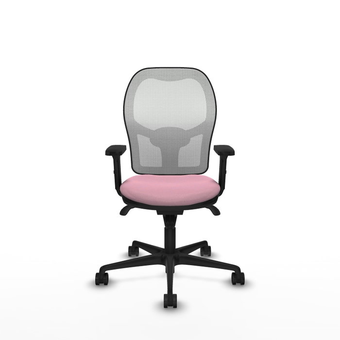 PIQUERAS Y CRESPO Silla de oficina Jorquera Rosa y Blanco