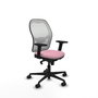 PIQUERAS Y CRESPO Silla de oficina Jorquera Rosa y Blanco
