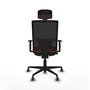 PIQUERAS Y CRESPO Silla de oficina Yunquera con mecanismo Sincro/Traslack, Naranja oscuro