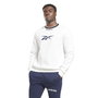 Sudadera sin Capucha Hombre Reebok Identity Arch Logo Fleece Blanco 36