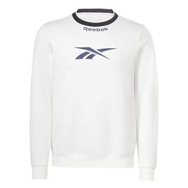 Sudadera sin Capucha Hombre Reebok Identity Arch Logo Fleece Blanco 36