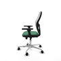 PIQUERAS Y CRESPO Silla de oficina Jorquera Verde esmeralda y Blanco