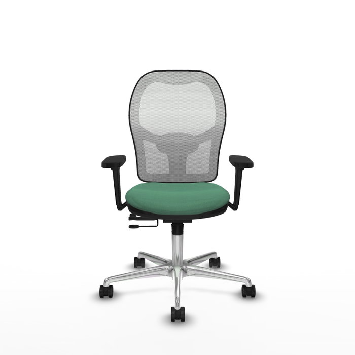 PIQUERAS Y CRESPO Silla de oficina Jorquera Verde esmeralda y Blanco
