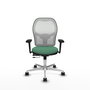 PIQUERAS Y CRESPO Silla de oficina Jorquera Verde esmeralda y Blanco