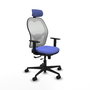 PIQUERAS Y CRESPO Silla de oficina Jorquera Azul claro y Blanco