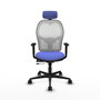 PIQUERAS Y CRESPO Silla de oficina Jorquera Azul claro y Blanco