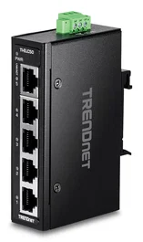 TRENDnet TI-ELC50 Switch No Administrado Fast Ethernet (10/100), 5 Puertos, Full Duplex, Montaje en Pared, Negro