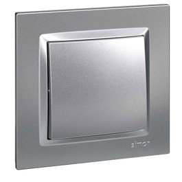 SIMON Pulsador Aluminio Serie 10 F1090150026