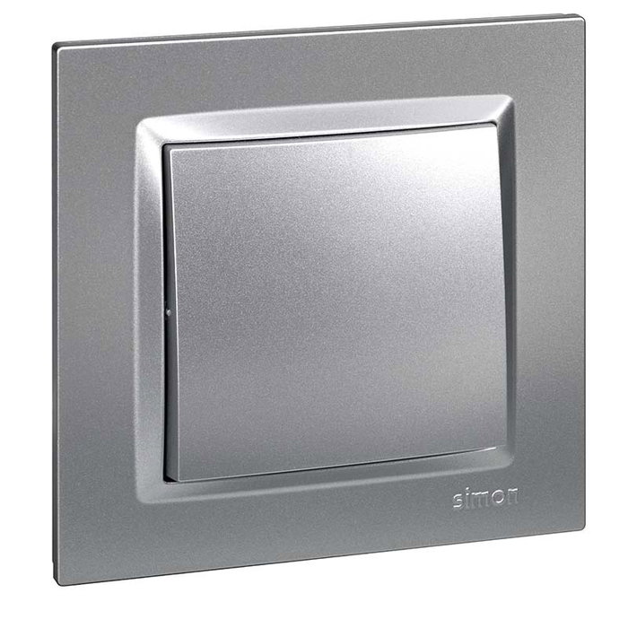 SIMON Pulsador Aluminio Serie 10 F1090150026 SIMON Pulsador Aluminio Serie 10 F1090150026