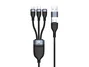 Conceptronic ETTA06B15 Cable USB 3 en 1 PD 100W 1,5 m Negro