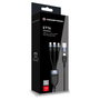 Conceptronic Cable USB 3 en 1 con USB C, Micro-USB B y Lightning, 1,5 m, Negro